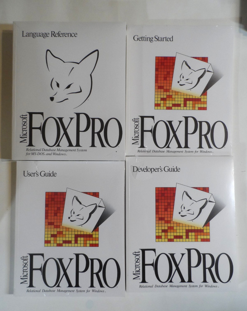 OPENED/SEALED CONTENTS - Microsoft FoxPro Database Management Ver. 2.6