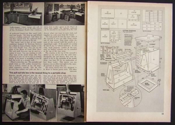 Power Tool Center How-To Build PLANS Unique Workbench