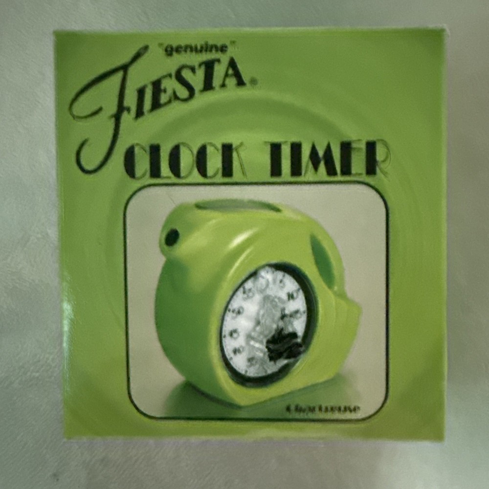 Fiesta Clock Timer Chartreuse NIB