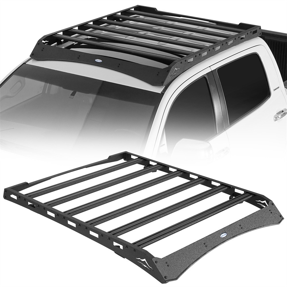 Fit 14-21 Toyota Tundra CrewMax Roof Cargo Rack Storage Basket Capacity (400 lb)
