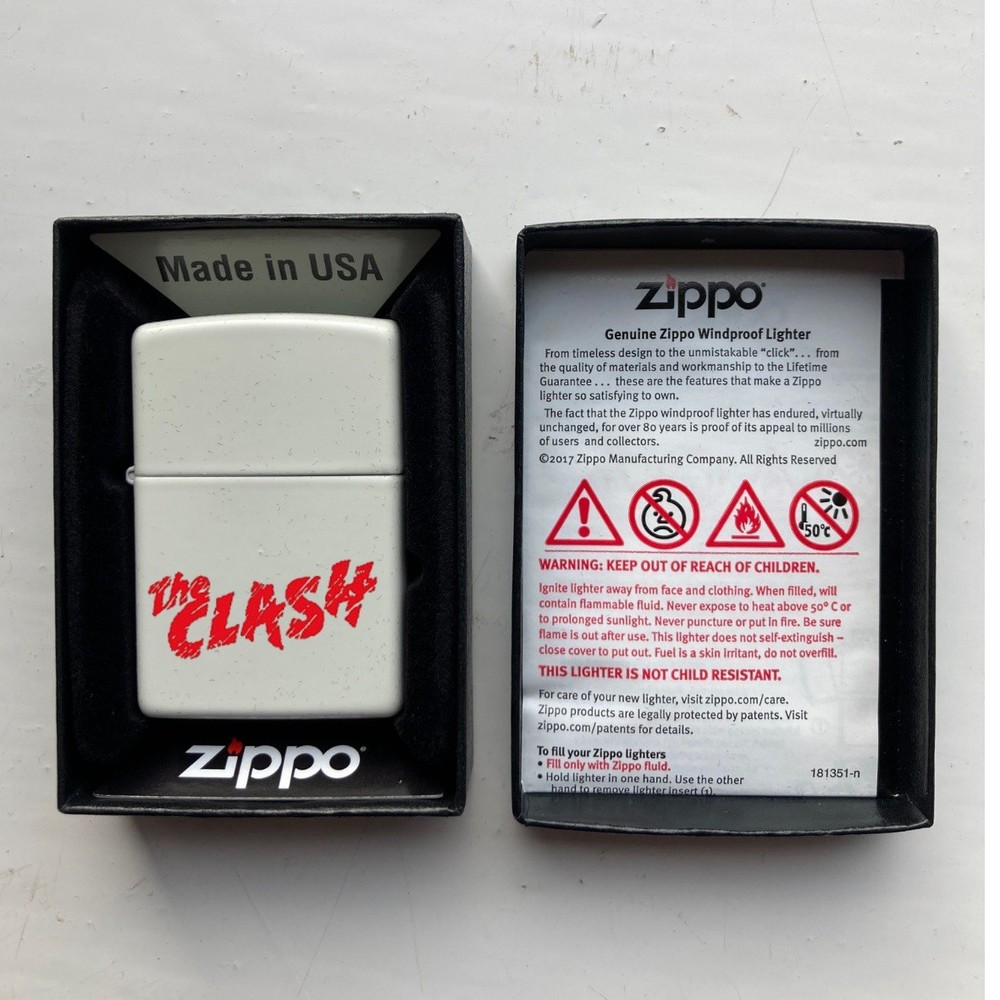 The Clash Zippo Lighter Boxed