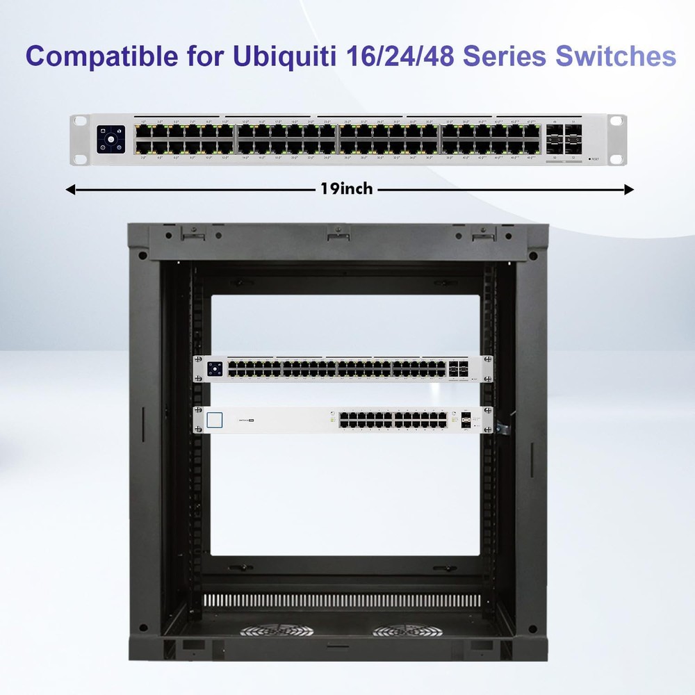 Rack Mount Ears for Ubiquiti Switch 1U Kit