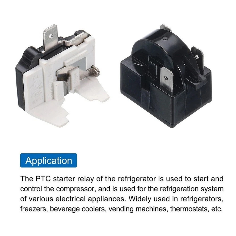 Overload Protection Relay 3 Pin 47 Ohm PTC for Refrigerator Compressor System