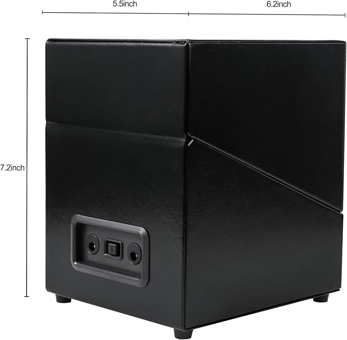 Automatic Rotation Double Watch Winder Box Leather Storage Display Case Gift US