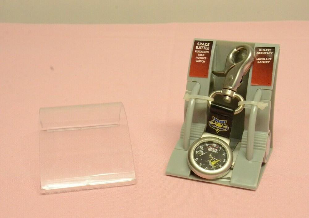 Star Wars Episode 1 Space Battle Rotating Disk Pocket Watch