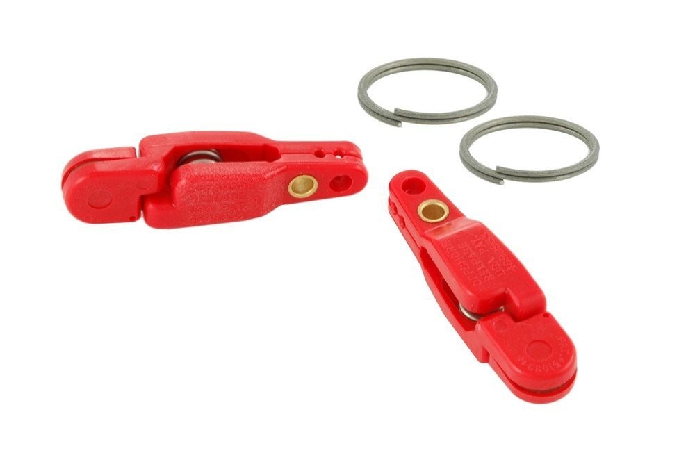 OffShore Pro Snap Weight Clip Split Ring Red 2 Per Pack - OR16