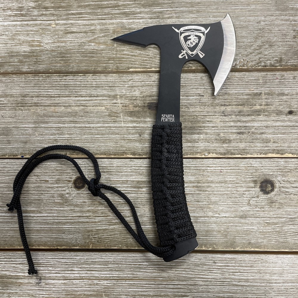 Authentic Sparta Pewter Marine Corps The Basic School Tomahawk Axe