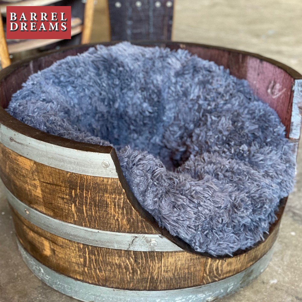 Wine Barrel Dog Bed