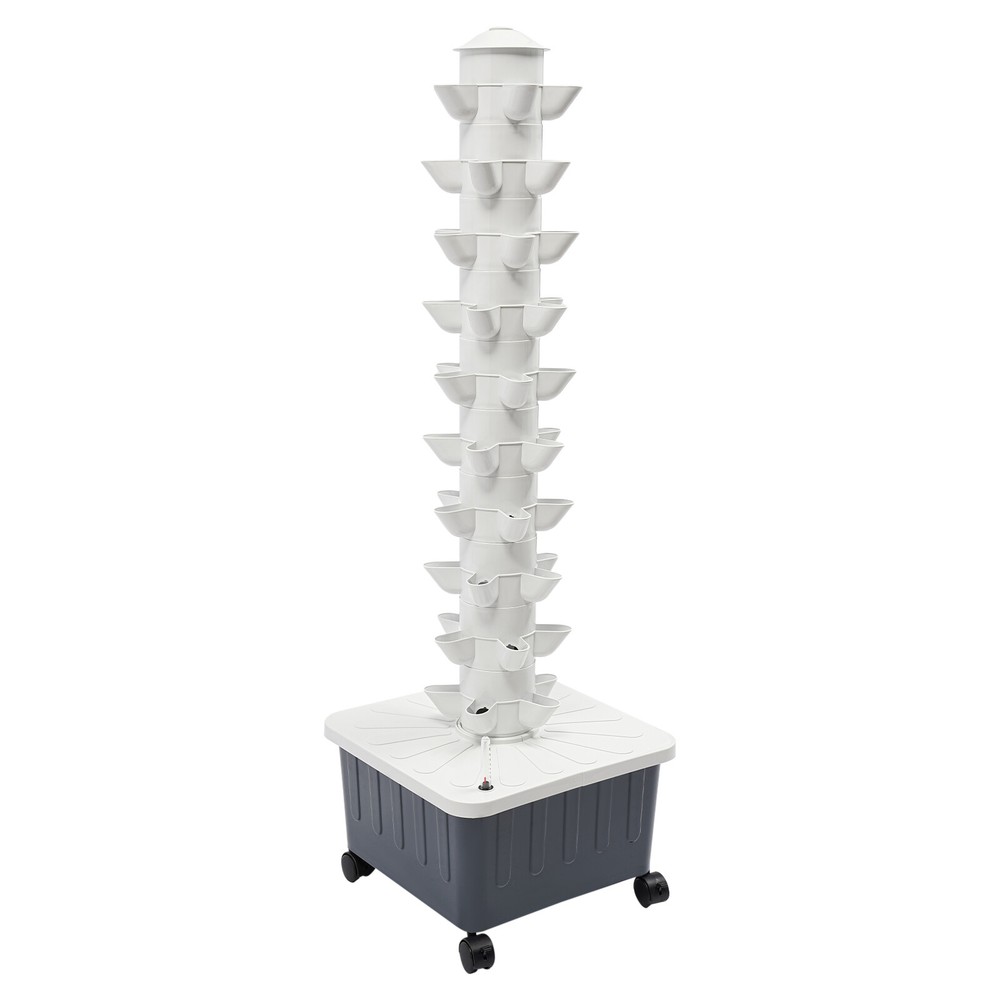 Vertical Hydroponic System Tower Garden Home Grow Kit 10 Layer 50 Pots