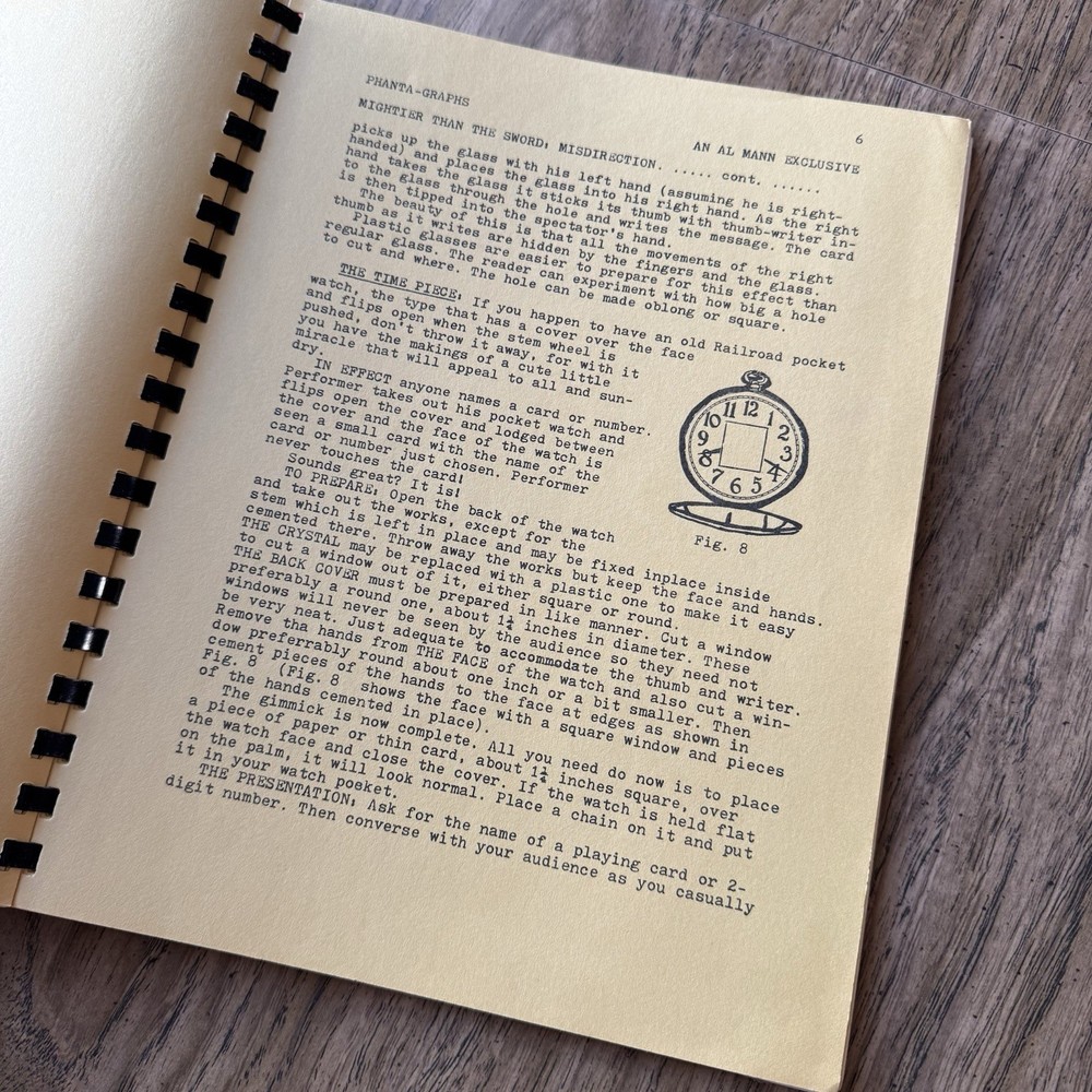 The Quick and the Dead Al Mann Four Manuscript Compilation Mentalism Magic
