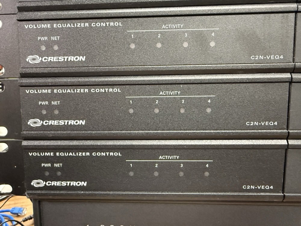 Crestron C2N-VEQ4 4-Channel Black Volume Equalizer Control