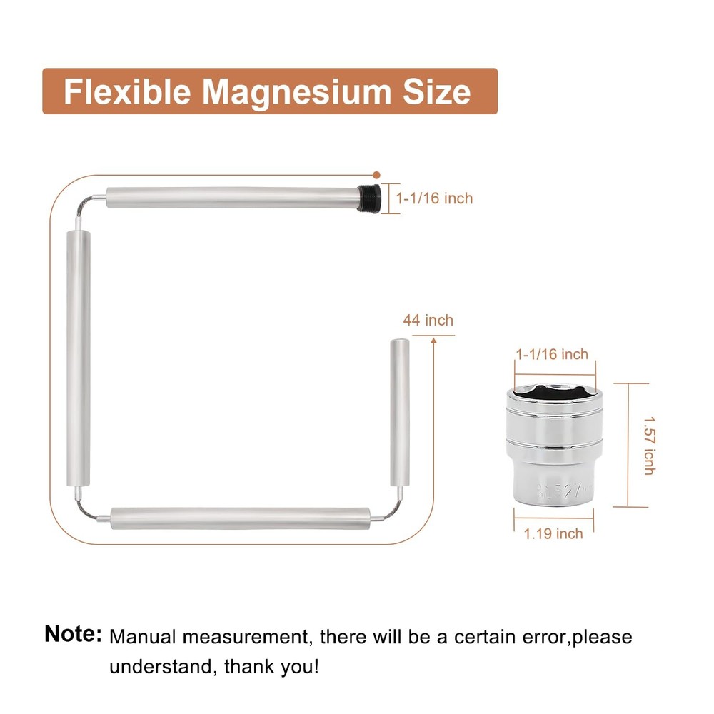 Powswopx Flexible Water Heater Magnesium Anode Rod