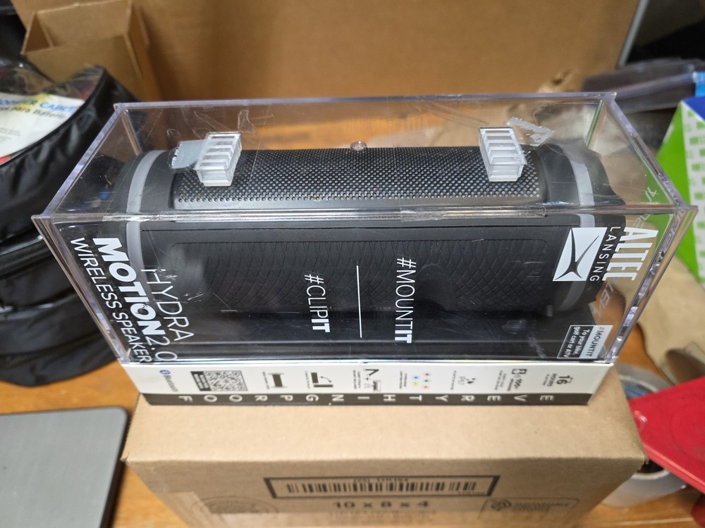Altec Lansing hydramotion2.0 Waterproof Bluetooth Speaker Black IMW1102-BLKLGRY