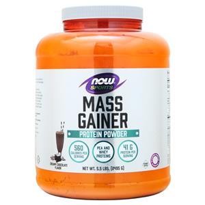 Now Mass Gainer Protein Powder Creamy Chocolate 5.5 lbs