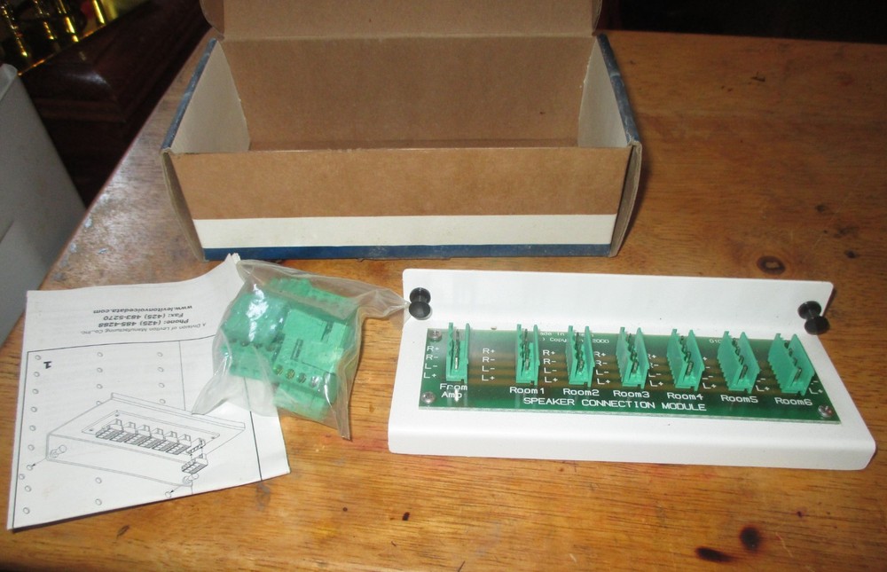 Leviton Structured Media 6-Zone Speaker Distribution Control Module 48211-6A