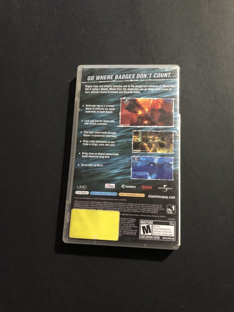 miami vice psp case Only