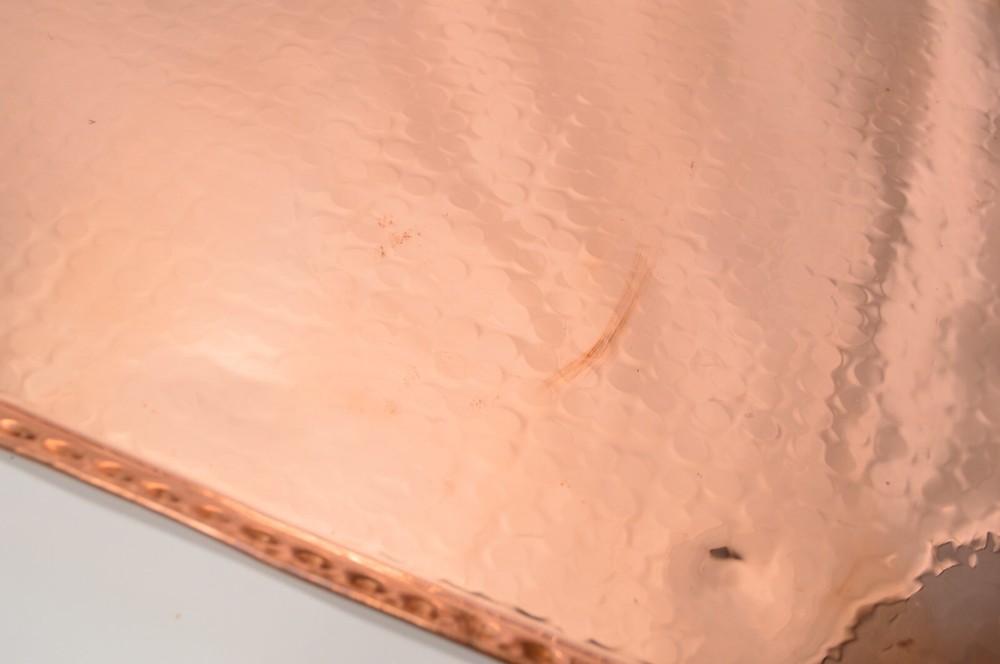 Coppermill Kitchen Vintage Inspired Hammered Copper Tray Large