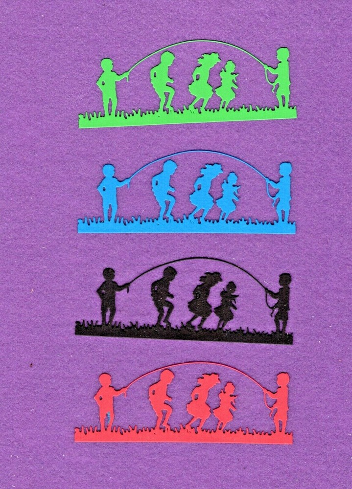 JUMP ROPE border die cuts scrapbook cards