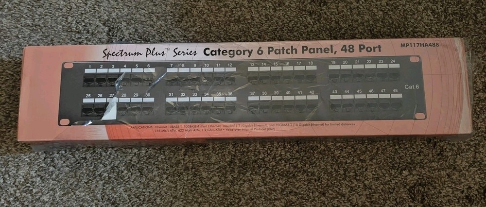 Shaxon Spectrum Plus Series Category 6 Patch Panel 48 Port