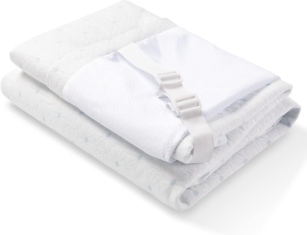 Ferlizer 3" [Full] Waterproof Mattress Topper Protector Full, 3 Inch - Blue