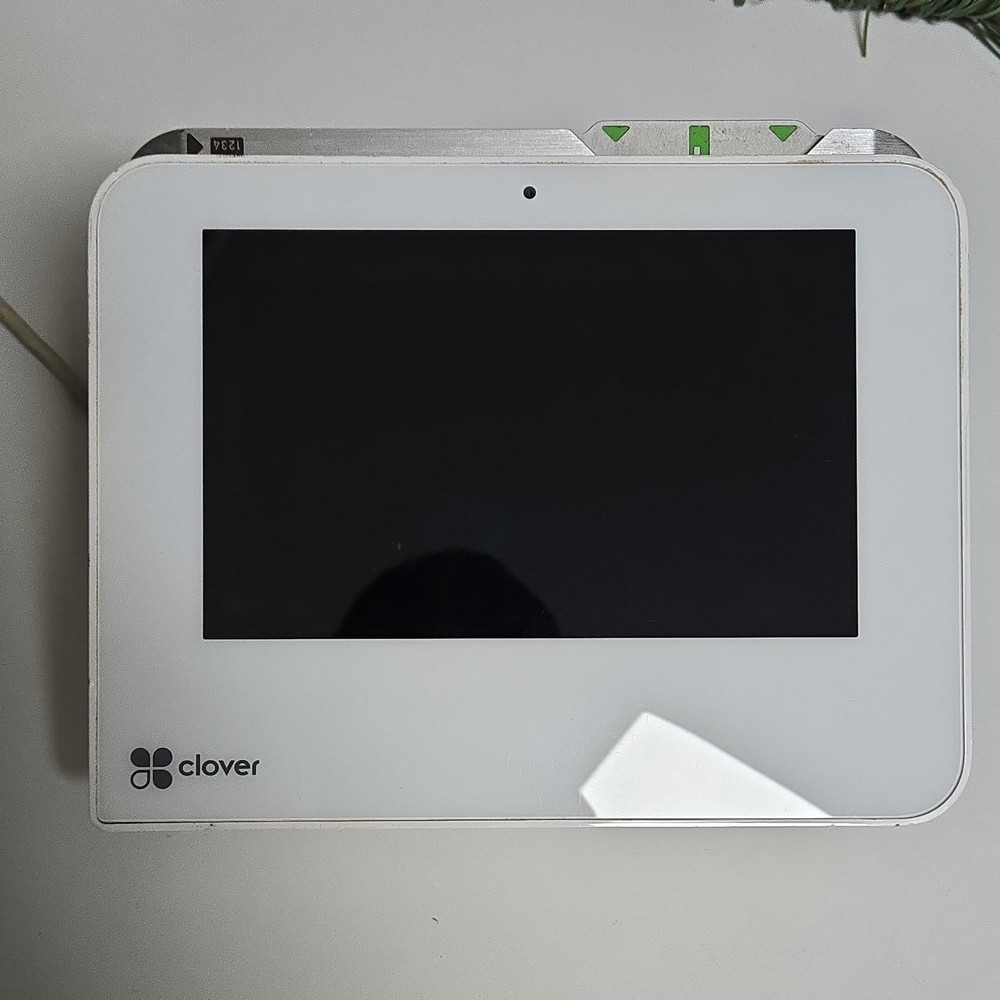 Clover POS System Terminal with Card Reader and Power Adapter Included