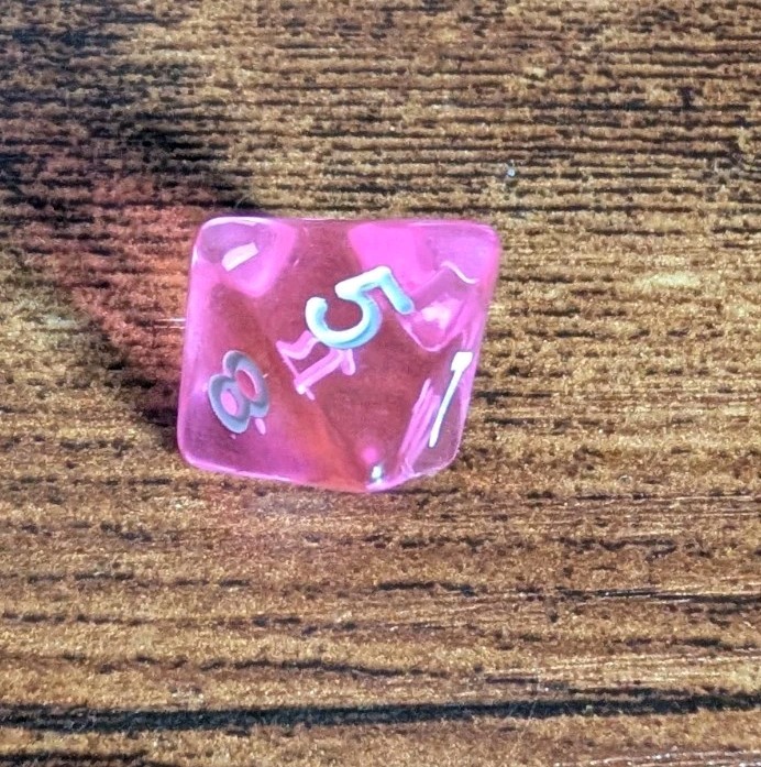 Pink Poly D&D Dice Set