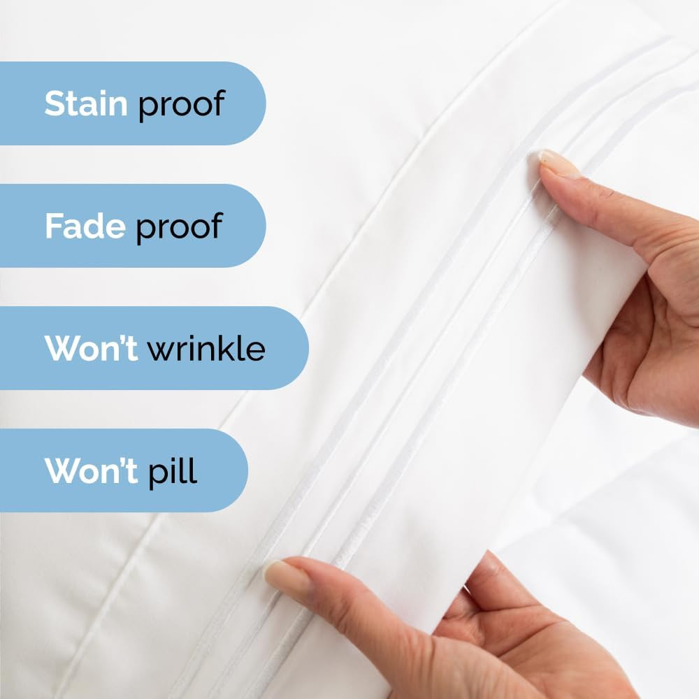 Queen Size 4 Piece Sheet Set - Comfy Breathable & Cooling Sheets - Hotel Luxury