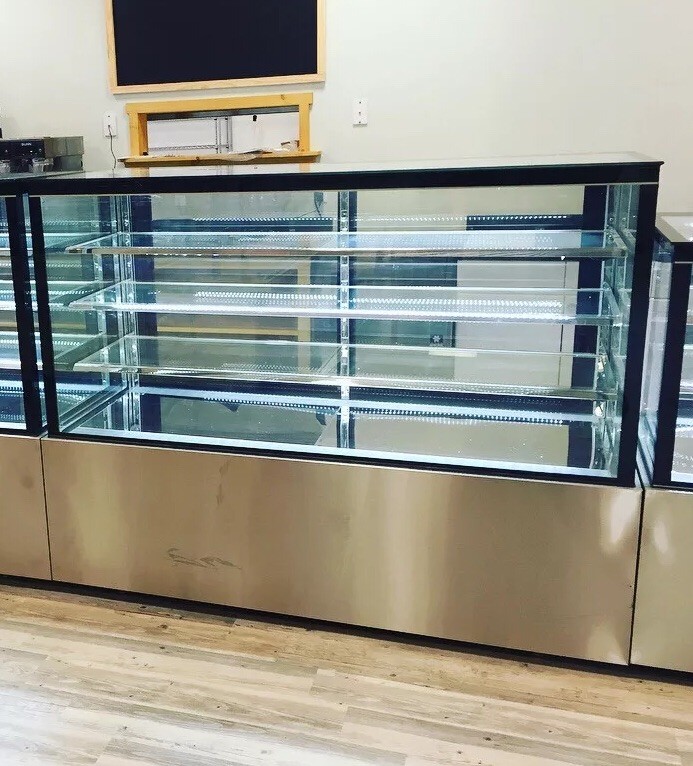 Bakery Display Case Refrigerator Show Case Pastry 72" Display Deli 6’ Cake New