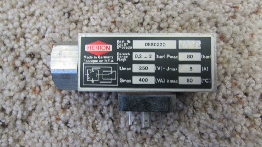 Herion 0880220 Pressure Switch NIB