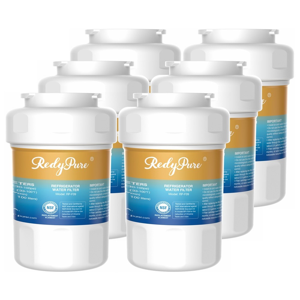 6 Pack Water Filter Replacement for GE SmartWater MWF MWFP MWFA GWF HWF 46-9991