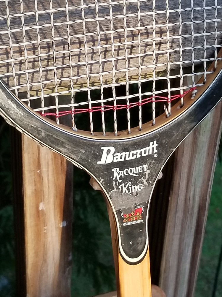 VINTAGE BANCROFT SQUASH RACQUET KING BAMBOO
