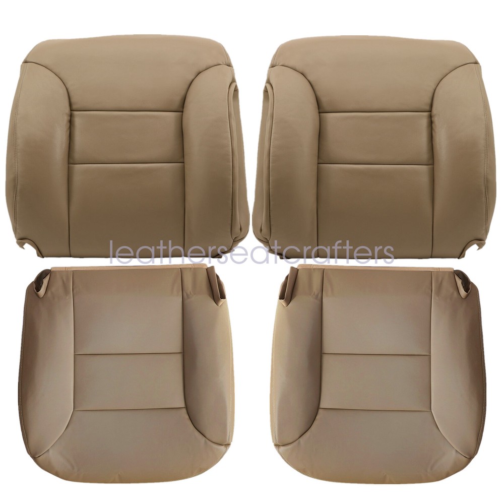 For 1995-99 Chevy Silverado Both Side Bottom Top Replacement Leather Seat Cover