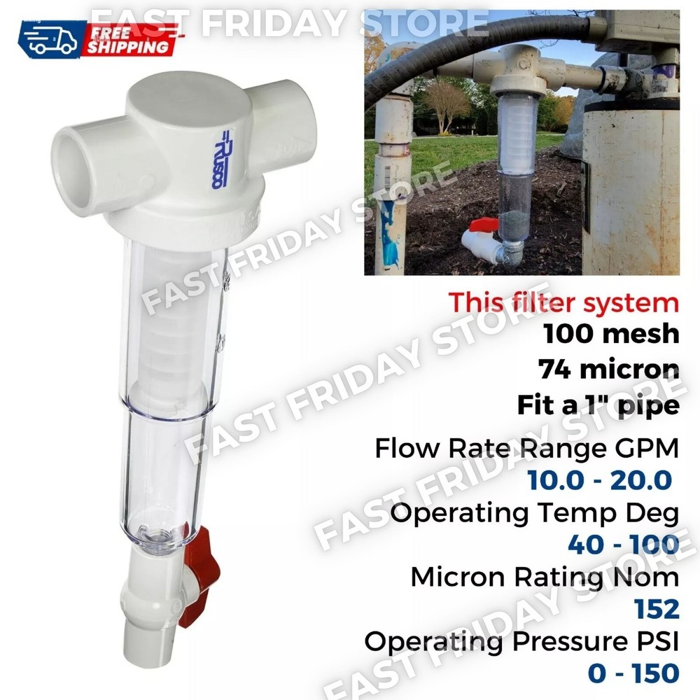 Heavy Sediment Trapper Separator Well Water Filter Remove Sand Large Particles