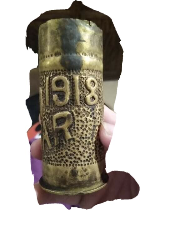 trench art shell casing World War 1