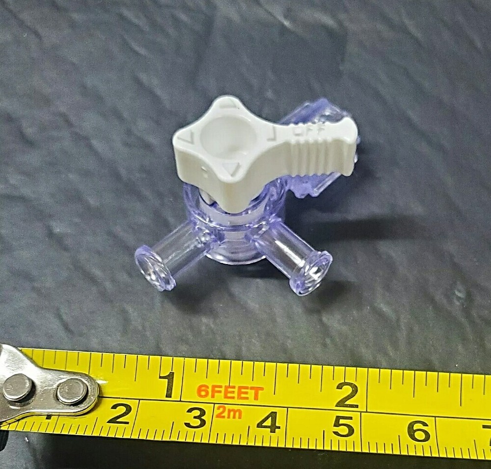(1000-Pcs.) 3-Way Stopcock Luer Lock Connection Adapter