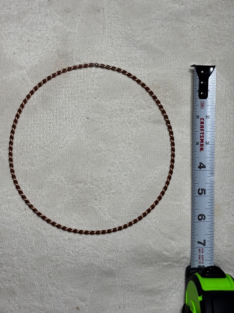 Solid Copper Tensor Ring with - EMF Protection, Meditation, Healing & Pain