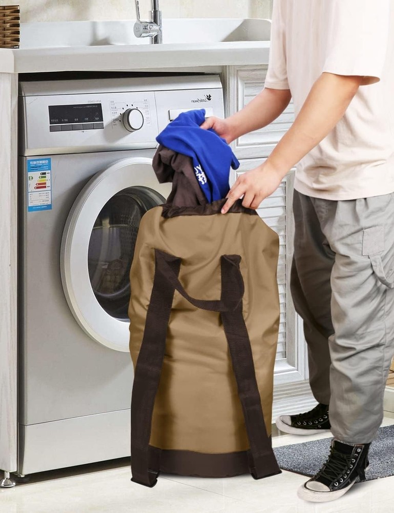 Backpack Laundry Bag, Laundry Backpack with Shoulder Straps