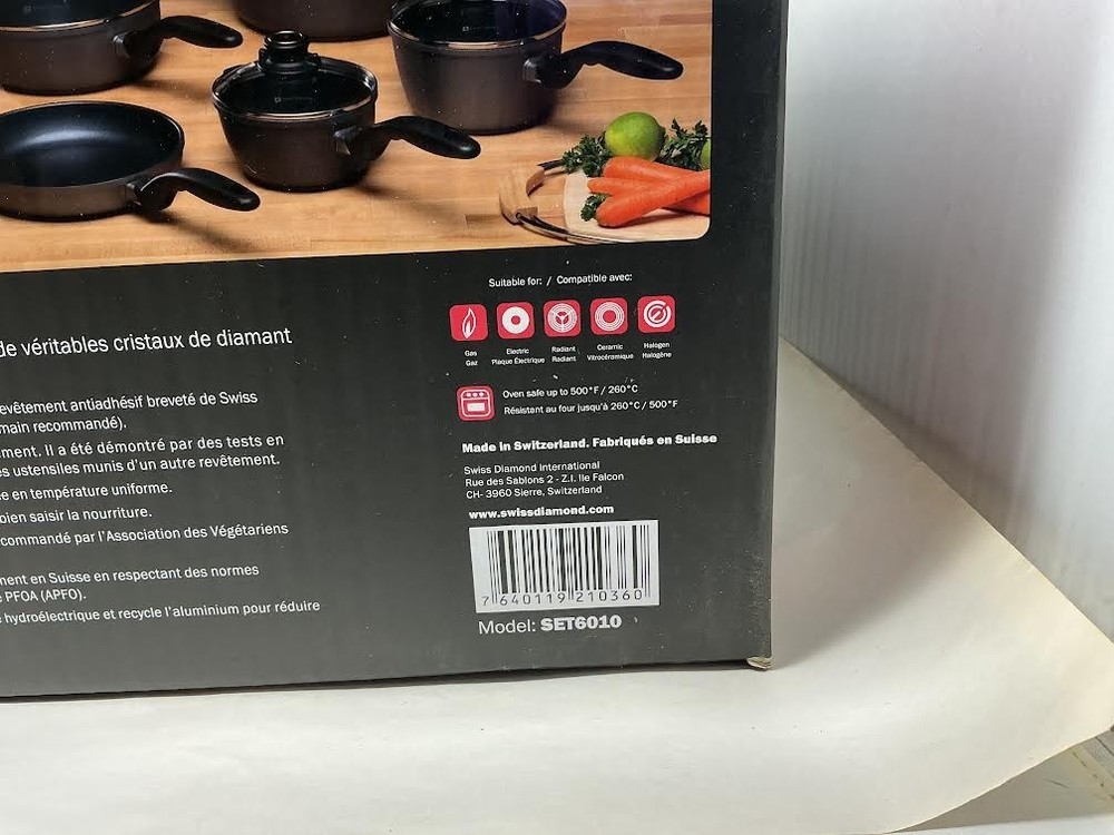 Swiss Diamond 10 Piece Nonstick Cookware Set