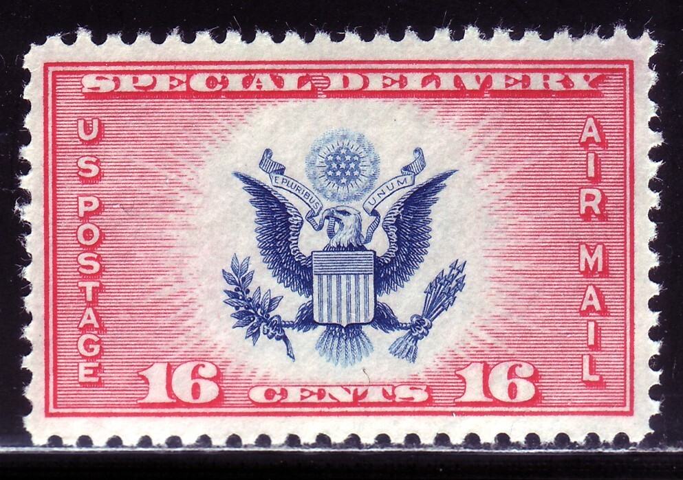 #CE2 SPECIAL DELIVERY AIR MAIL.  EXTRA FINE 1. NEVER HINGED OG.