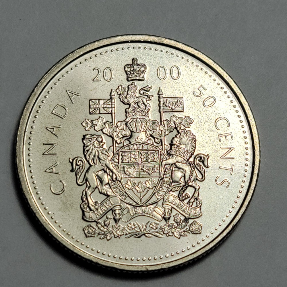 2000 CANADA Half Dollar ELIZABETH II 50 Cent Coin Hf