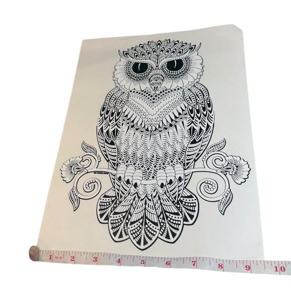 Owl heat transfer sheet Wild Side