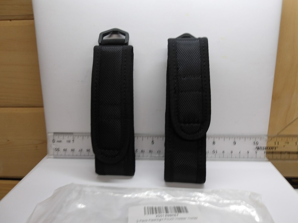 2-PACK FLASHLIGHT POUCH HOLSTER/HOLDER, MOLLE STYLE