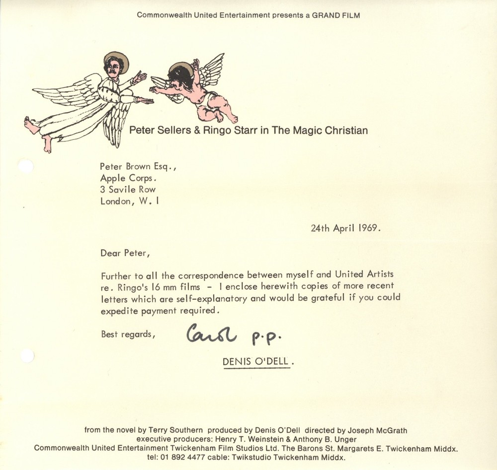 Ringo Starr Magic Christian correspondence letters 1969
