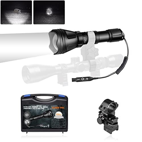 850nm IR Illuminator Flashlight for Night Vision, Adjustable Focus, Stepless Dim