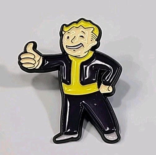 Vault Boy Lapel Pin Fallout Mascot *