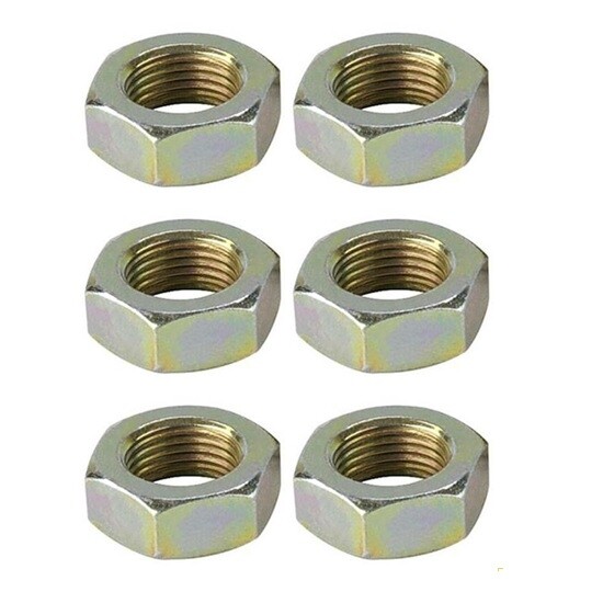 Steel Jam Nuts, 5/8 Inch-18 NF Fine Thread Pack 6