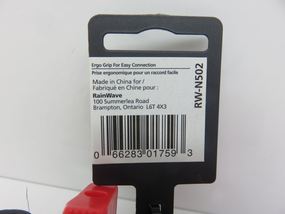 RAINWAVE PLASTIC SINGLE SHUT OFF SET RW-N502