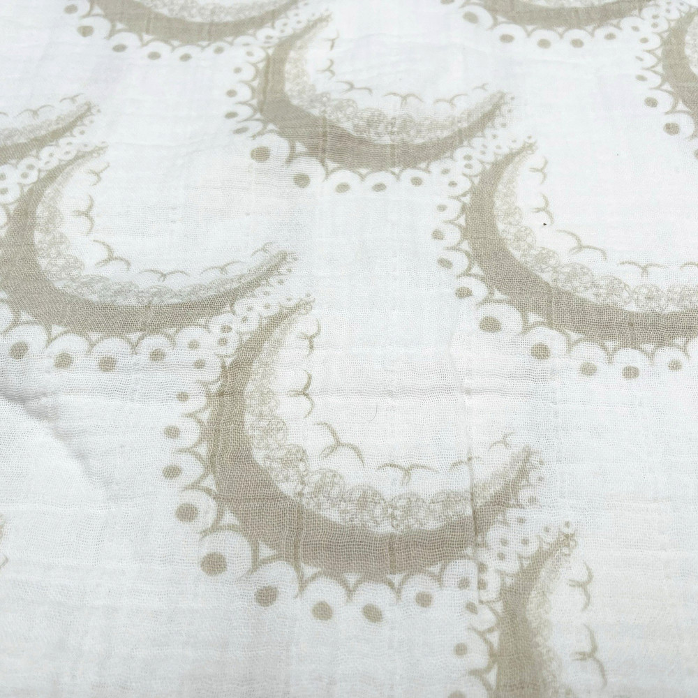 Bragg Muslin Baby Blanket Crescent Moon