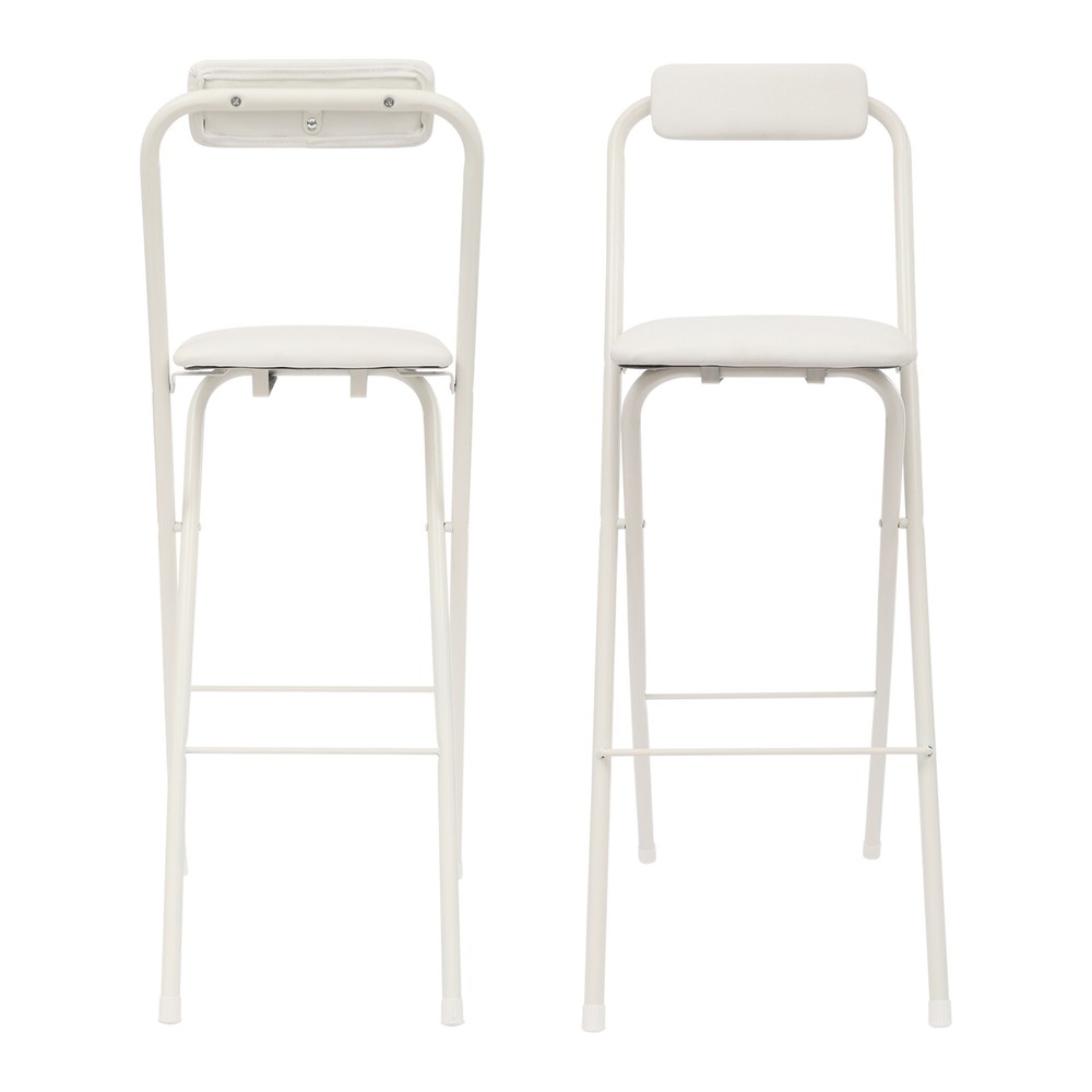 Foldable Bar Chair, Tall Folding Chair, Portable Folding Stool