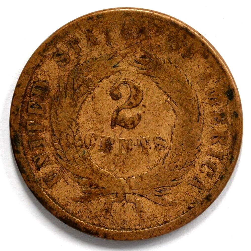 1864 Shield 2 Cent Piece